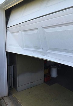 Sectional Garage Door Dented Panel & Track Repair – Cicero, IL
